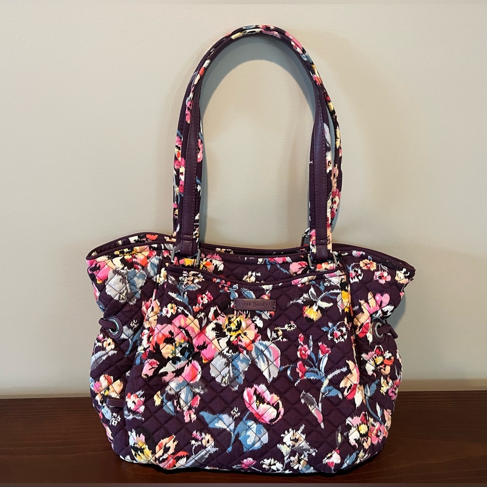 Vera Bradley Indiana Rose Floral Quilted Tote